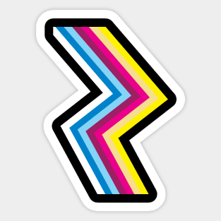 80's Neon Flash Sticker